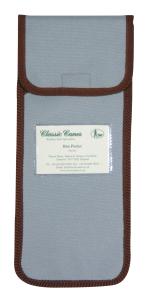 Wallet for Folding Walking Sticks in pale blue with brown trim 4621B