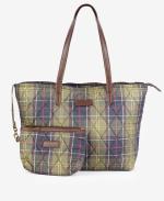 Barbour Wetherham Quilted Tartan Tote Bag LBA0344