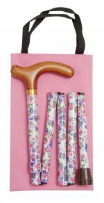 In Stock:
Yes
wooden handled Handbag Folding Canes pink & Purple