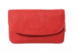 Zipped Key or Coin Purse by Saddler in Chilli Pepper Red